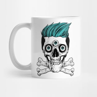 Scary Skeleton Skull Mug